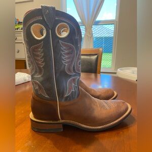 Blue & Brown Men’s Justin Boots
